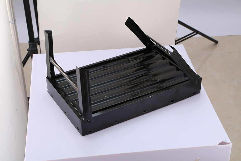 1Pc Portable BBQ Grill Foldable Charcoal Grill Lightweight Smoker Grill For Camping Picnics Garden Grilling