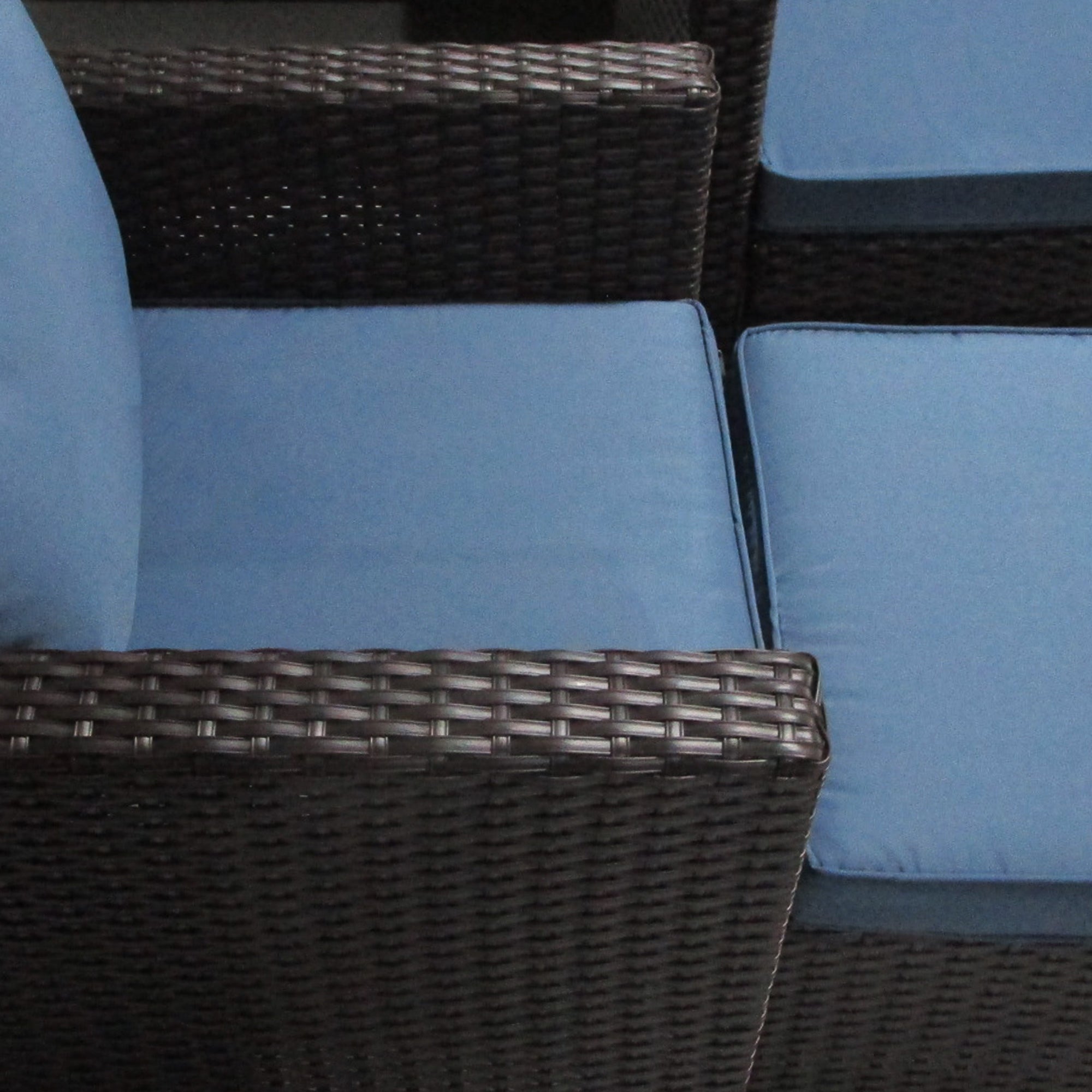 5-Piece Patio Furniture Set with PE Three-Seater Sofa